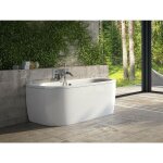 Azura home design - baignoire semi - îlot blanc vista 150x75 Azura home design - baignoire semi - îlot blanc vista 150x75