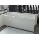 Azura home design - baignoire veneto mini avec tablier 100 / 110 / 120 / 130 x 70 cm - 130cm