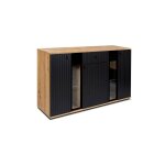 Azura home design - buffet cali 140 cm chne et noir