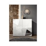 Azura home design - buffet haut vittoria blanc laqué 121x111x42 cm Azura home design - buffet haut vittoria blanc laqué 121x111x42 cm