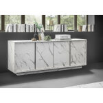 Azura home design - buffet visconti finition marbre blanc 180 cm