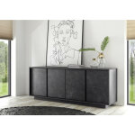 Azura home design - buffet visconti finition marbre noir 180 cm Azura home design - buffet visconti finition marbre noir 180 cm