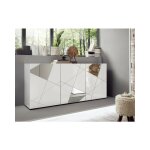 Azura home design - buffet vittoria blanc laqué 181 cm Azura home design - buffet vittoria blanc laqué 181 cm