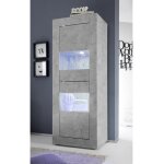 Azura home design - colonne - vitrine 2 portes basic finition béton 61x162 cm Azura home design - colonne - vitrine 2 portes basic finition béton 61x162 cm