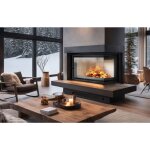 Azura home design - insert chemin�e floki 12kw vitre � droite