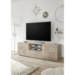 Azura home design - meuble tv mirel chne 2 portes 1 tiroir 181 cm