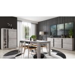 Azura home design - salle  manger complte lisa gris