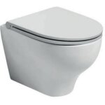 Azzurra - cuvette suspendu en c�ramique 35. 5x53 cm blanc brillant ceramica pratica - con copri wc standard ...