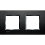 Assiette carre livinglight anthracite 2 x 2 modules lna4802m2ar