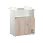 Les tendances - babyprice commode a langer lapinou 2 portes - 1 niche