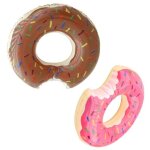 Baby swimming ring, donut seat, pink donut + brown donut, swimming seat, child seat (suitable for children ...