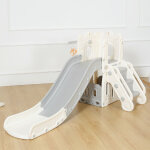 Baby vivo - toboggan pour enfants / toboggan - royaume en gris / beige
