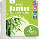 Babysom - matelas enfant / bb bamboo - 70x140 cm dhoussable sans traitement chimique paisseur 10 ...