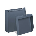 Bac � cendres avec pelle, acier, chemin�e et four, hxlxp: 35, 5 x 23 x 9 cm, compartiment charbon, anthracite ...