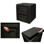 Bac � compost 450 l noir 80x80x81cm progarden