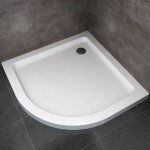 Idralite - bac � douche en abs mod. selene 90x90x5 cm demi - circulaire