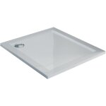 Idralite - bac � douche en acrylique bord� blanc brillant mod. flower 90x90x4 carr�