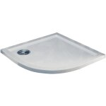 Idralite - bac � douche en acrylique bord� blanc brillant mod. flower 90x90x4 demi - circulaire
