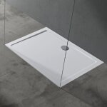 Doporro - bac � douche antiglisse receveur de douche rectangulaire blanc acrylique faro2 90x120x4cm + ...