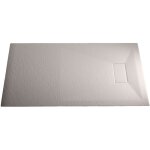 Idralite - bac  douche blanc effet pierre en smc mod. strong 70x90 cm