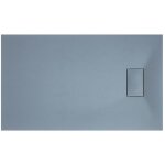 Idralite - bac  douche gris effet pierre en smc rectangulaire mod. strong 70x90 cm