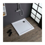 Bac de douche � r�sine carr�e 80x80 boule � bas niveau slim 3 cm ultra r�sistant moderne design moderne ...