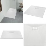 Vidaxl - bac de douche smc blanc 80 x 80 cm - bac de douche - bacs de douche - home & living - blanc