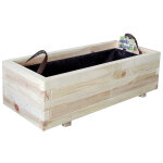 Bac � fleurs en bois 70 x 30 x 28 cm bardane