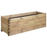 Bac � fleurs rectangulaire en bois ol�a - 150 x 50 x 50 cm