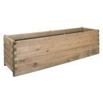 Bac à fleurs en bois olea 252l Bac à fleurs en bois olea 252l