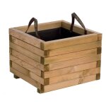 Bac � fleurs carr� 50 x 50 x 38 cm baroque