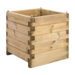 Bac � fleurs carr� en bois ol�a - 50 x 50 x 50 cm