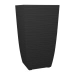 Eda - pot de fleur stone diva carr avec bac amovible 43, 5 x 78, 2 cm
