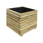 Bac à fleurs carré en bois küb Bac à fleurs carré en bois küb