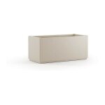 Bac a fleur ethica rectangulaire 80 cm craie