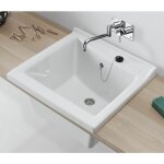 Indusa - bac  laver blink - 64 x 61 cm - profondeur de la cuve : 30, 2 cm - couleur : blanc brillant ...