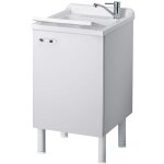 Negrari - bac  laver avec meuble 50x45 cm blanc mod. eco