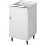 Negrari - bac  laver avec meuble 50x50 cm blanc mod. eco