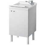 Negrari - bac  laver avec meuble blanc 50x50 cm mod. eco