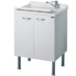 Negrari - bac à laver avec meuble blanc 60x50 cm mod. eco Negrari - bac à laver avec meuble blanc 60x50 cm mod. eco