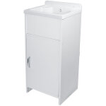 Negrari - bac  laver avec meuble compact en pvc blanc 42x34 cm mod. rocco