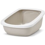 Bac a litiere avec cadre pour chats toilette jumbo offre exclusive