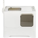 Bac a litiere pour chat, maison de toilette chat ferme, caisse chat litiere, pelle fournis, compartiment ...