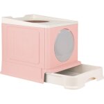 Bac  litire ferm pour chat grande taille caisse litire chat xxl maison de toilette pour chat avec ...