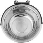 Bac � nourriture pour chien et chat en acier inoxydable, support mural, taille m et l