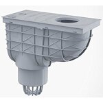 Bac de r�cup�ration d'eau de pluie pour tuyaux de descente 300 / 155 / 110 vertical gris