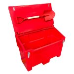 Plast'up rotomoulage - bac � sable incendie / � sel de d�neigement 200l + grenouill�res + pelle