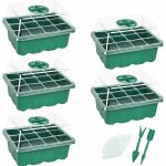 Bac  semis 12 trous mini serre pour semis avec dme d'humidit rglable propagateur jardin pour dmarrage ...