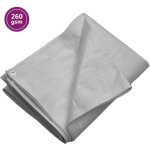 Bche, toile / bche de protection 260 g / m 8x10 m gris pehd vidaxl