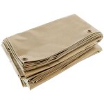 B�che bois 4x4 m lp506bo beige fonc� - garantie 5 ans - b�che de protection �tanche en pvc pour bois ...